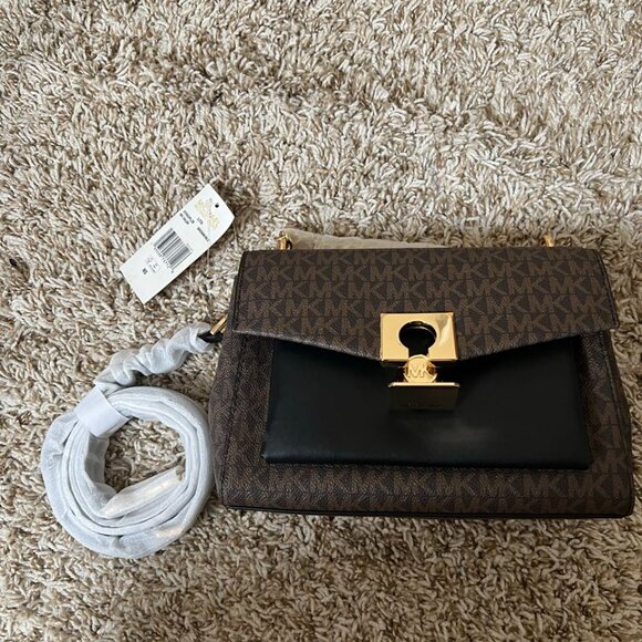 Lita Medium Two-Tone Logo Crossbody Bag - Picture 4 of 7